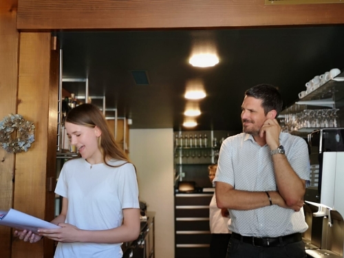 Nora Graf (Outbound) und Mario Hodel (Rotary Youth Exchange)